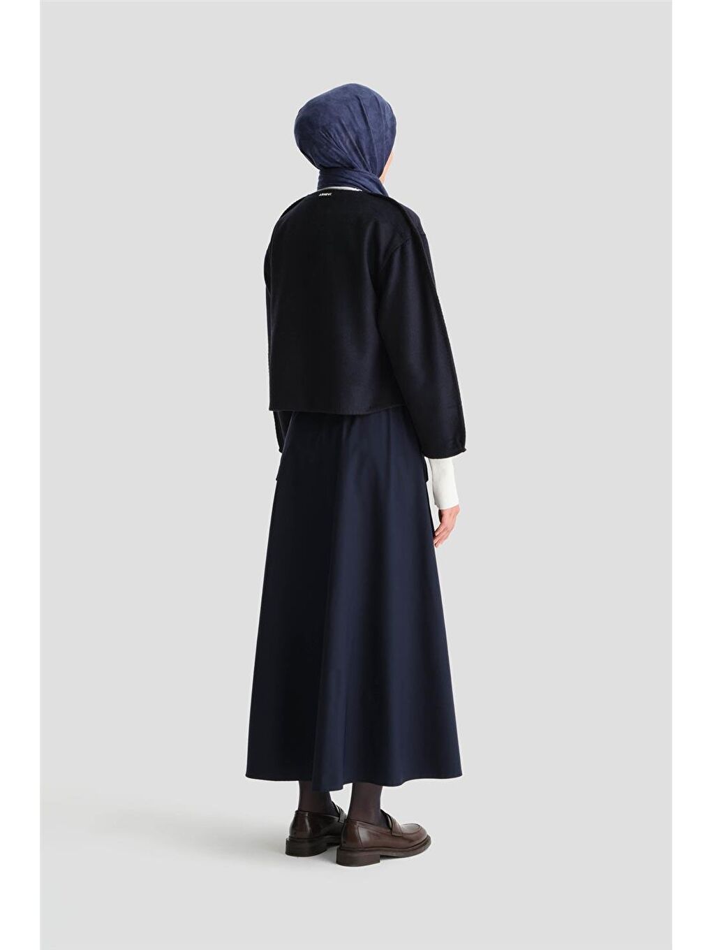 Çoban Dikişli Hırka 24K5715 Lacivert-5