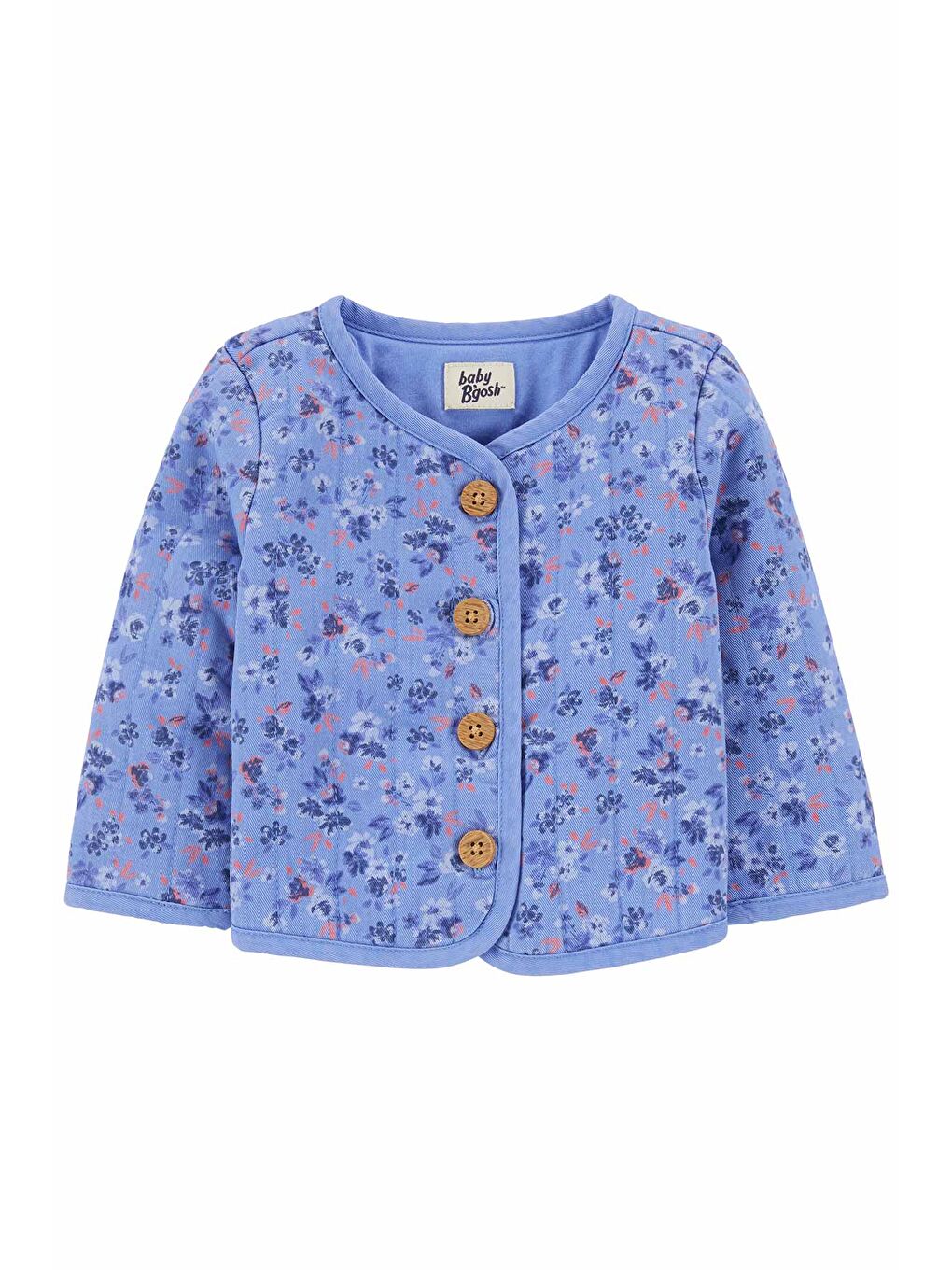 Mor Kız Bebek Ceket Desenli