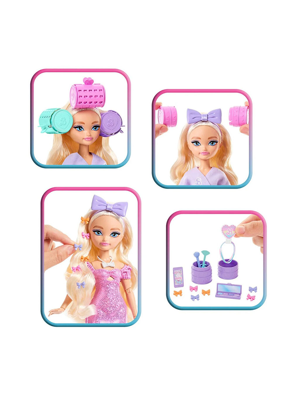 Barbie Dream Besties Barbie ile Hazırlan Malibu Bebek ve Aksesuarları JGG38-2