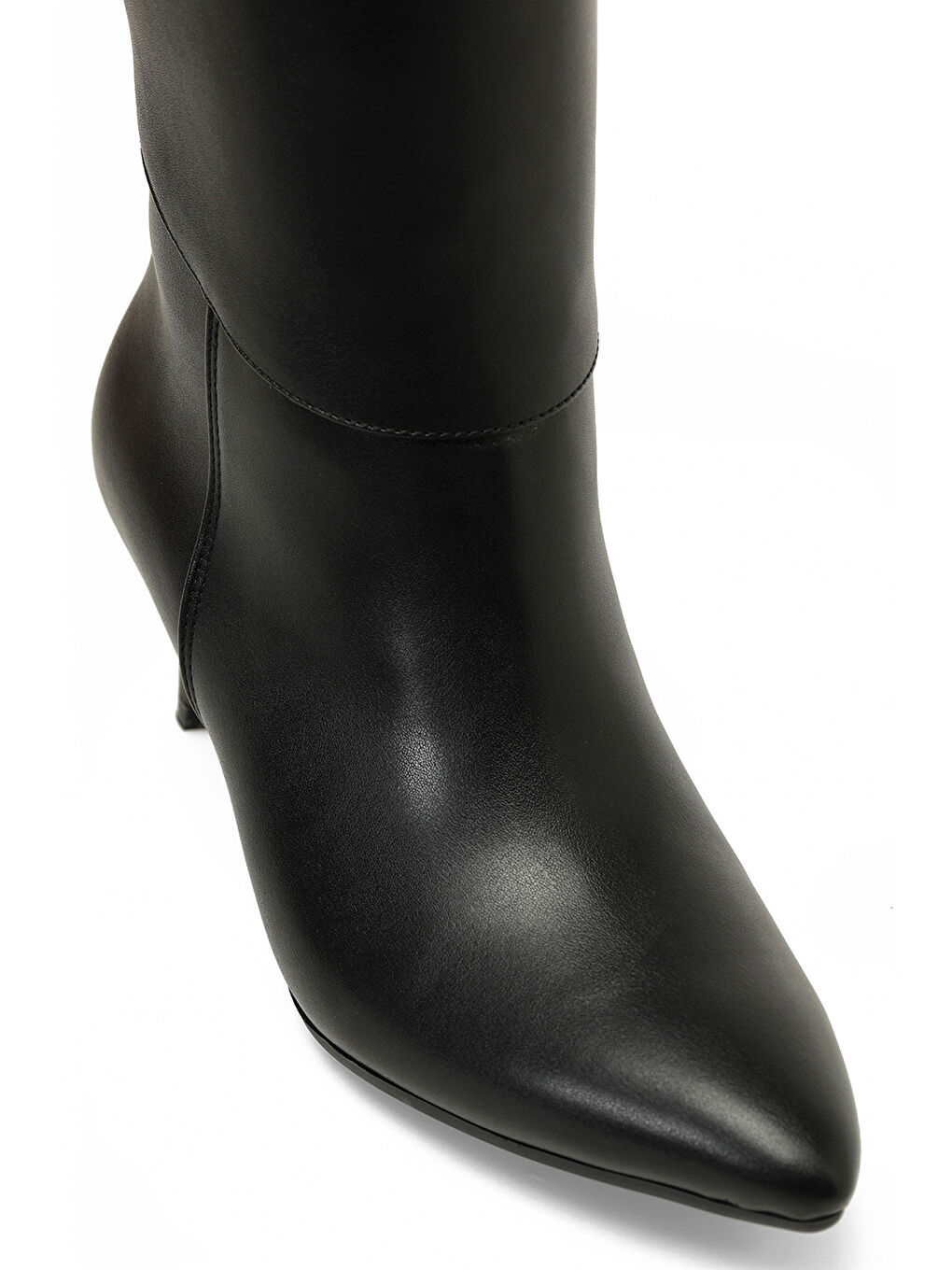 LUKE 4PR Siyah Kadın Topuklu Çizme-5