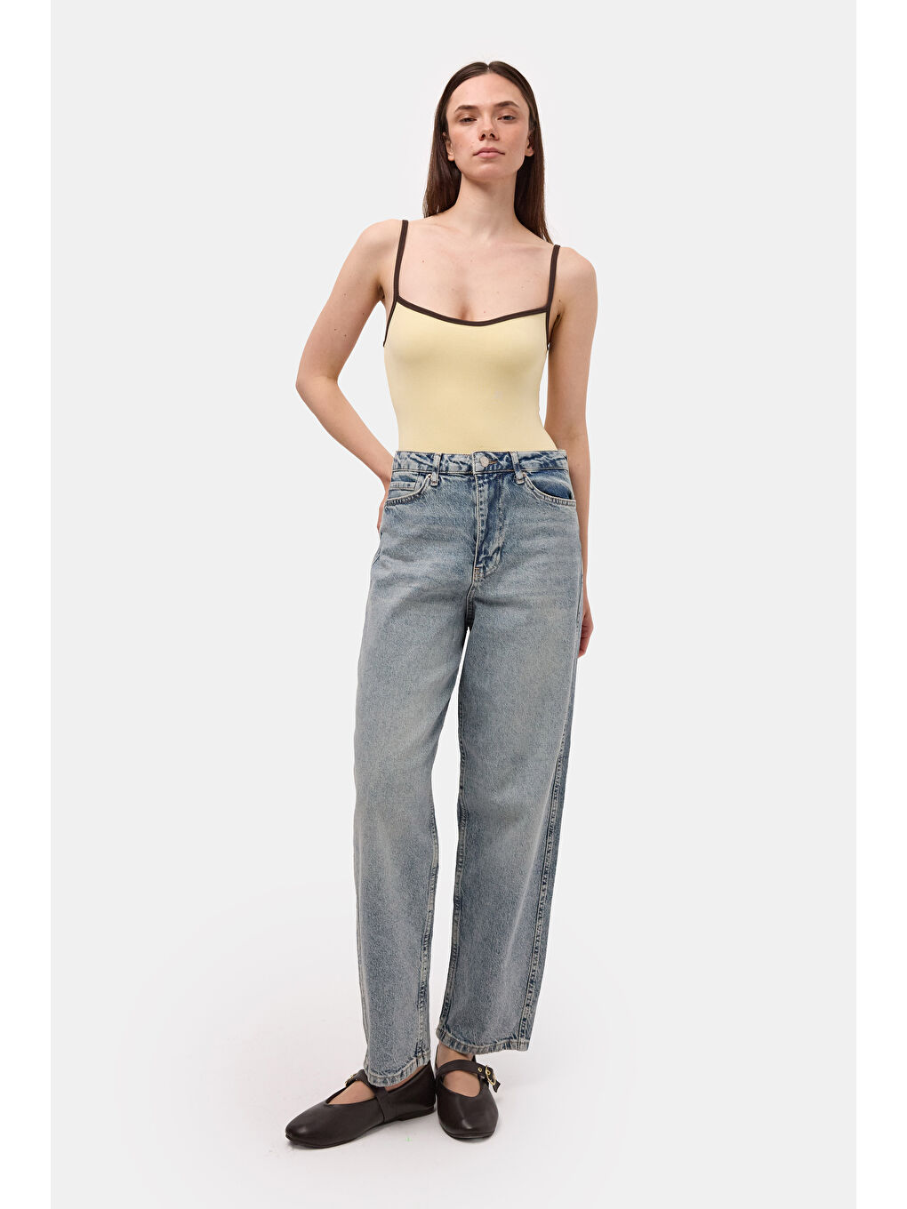 Mavi Kadın Jean Renk 4s6-32 Relax Fit Esnek Kumaş Denim Jean-2