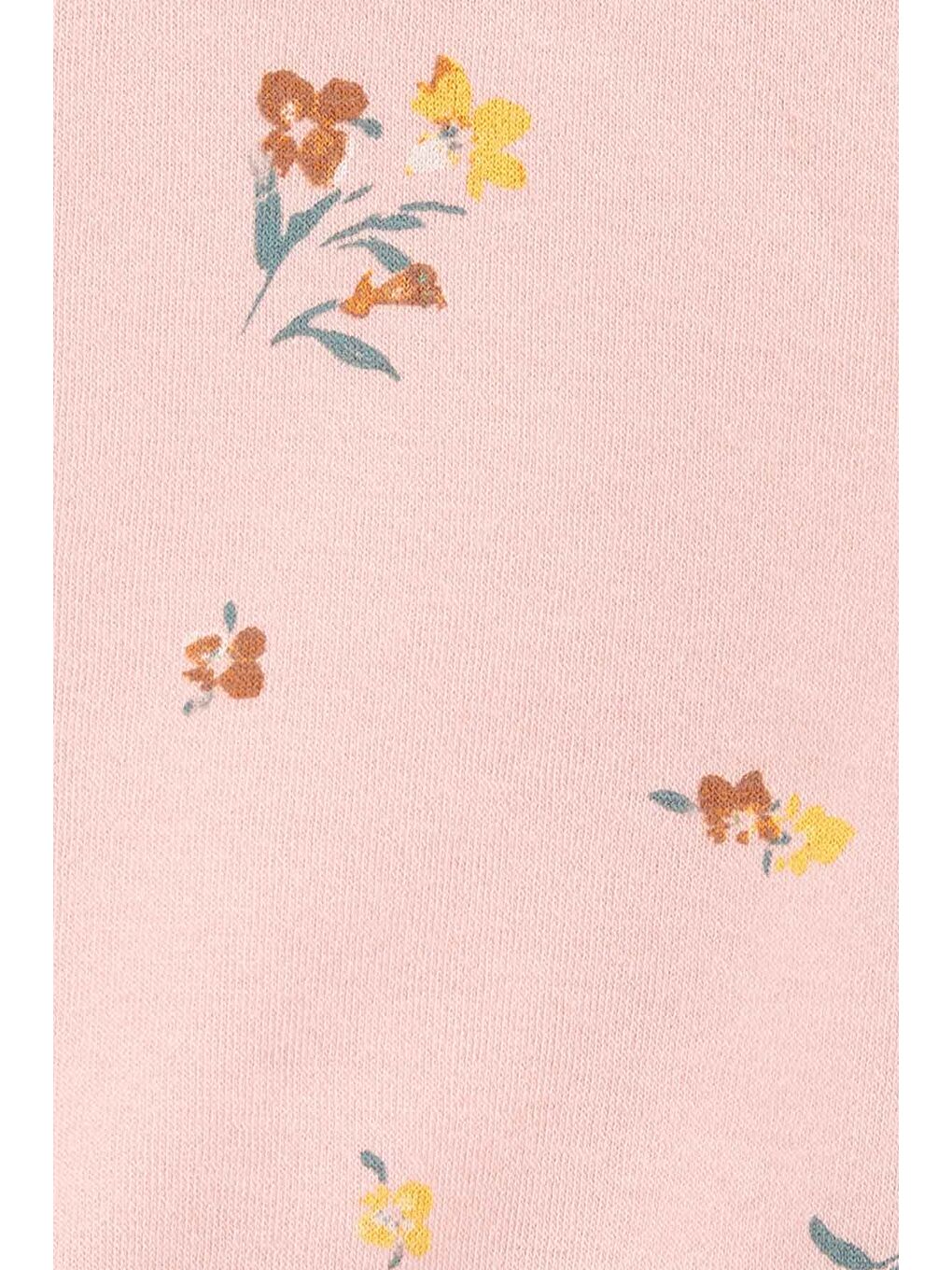 Pembe Kız Bebek Sweatshirt Desenli-1