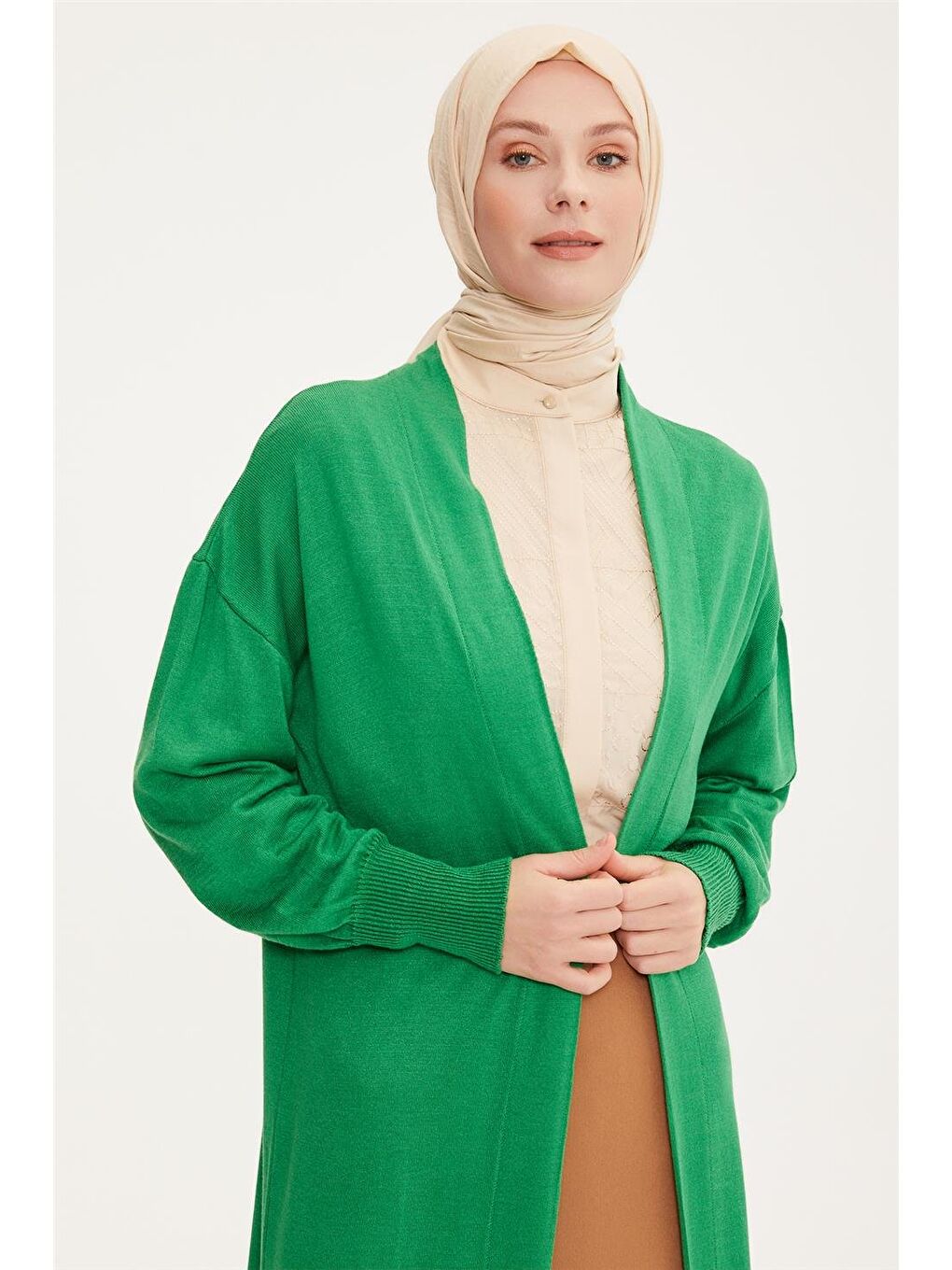 Hırka 22Kd4245 Çimen Yeşili-2