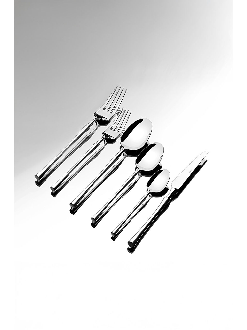 Gri Marbella Sade 12 Kişilik 72 Parça Kutulu Çatal Kaşık Bıçak Takımı-1