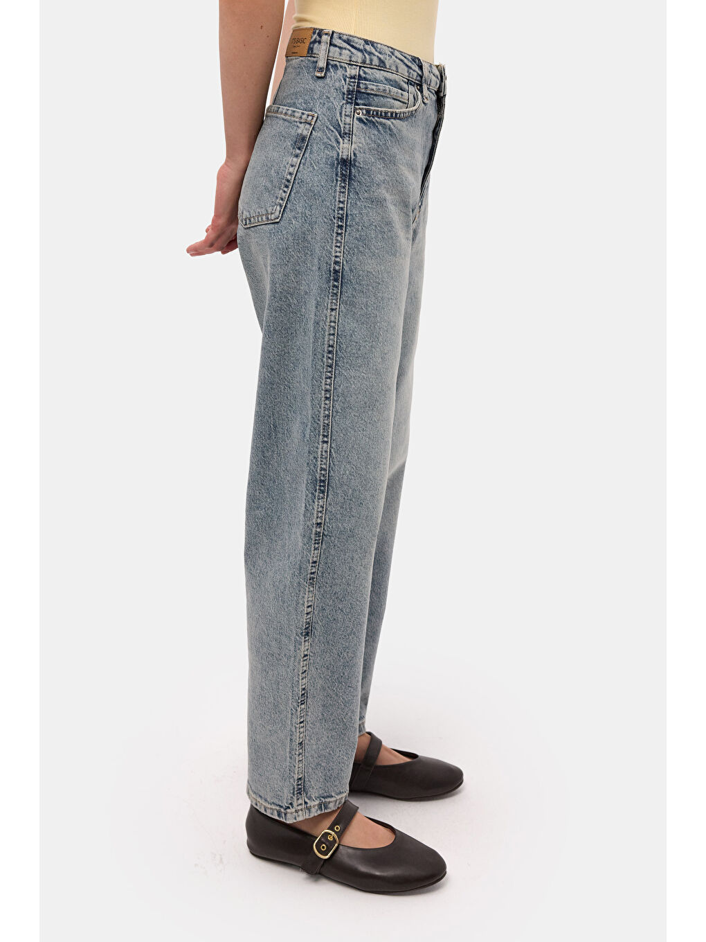 Mavi Kadın Jean Renk 4s6-32 Relax Fit Esnek Kumaş Denim Jean-5
