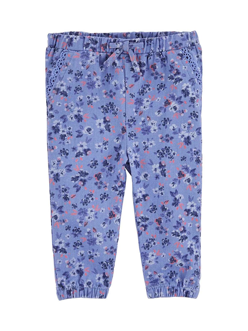 Mor Kız Bebek Pantolon Desenli