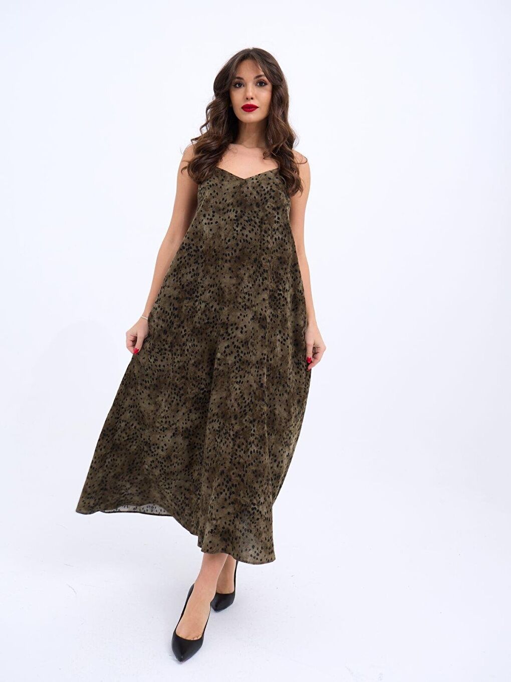 Sarı 6250 ELBİSE-SİYAH HAKİ