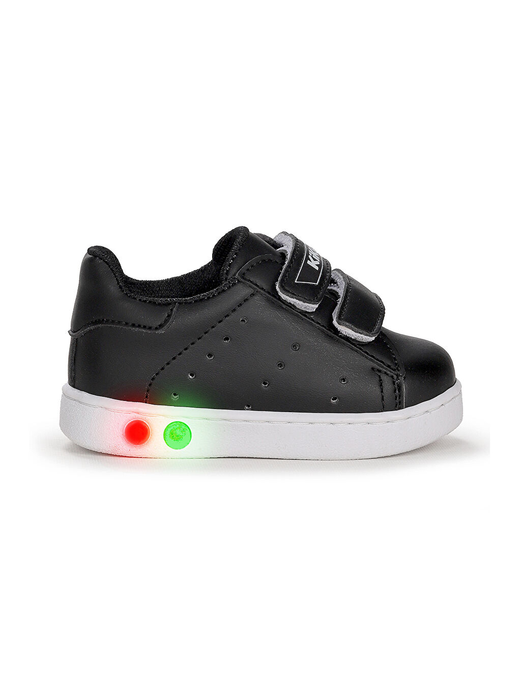 Siyah Royzo Cırtlı Işıklı Kız Çocuk Spor Ayakkabı-3