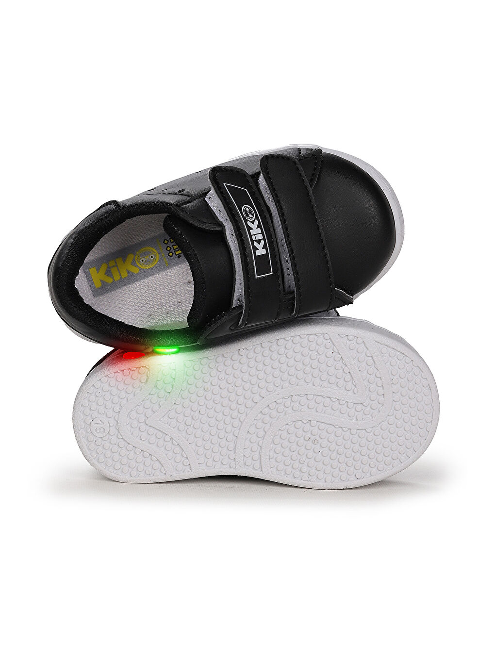 Siyah Royzo Cırtlı Işıklı Kız Çocuk Spor Ayakkabı-4