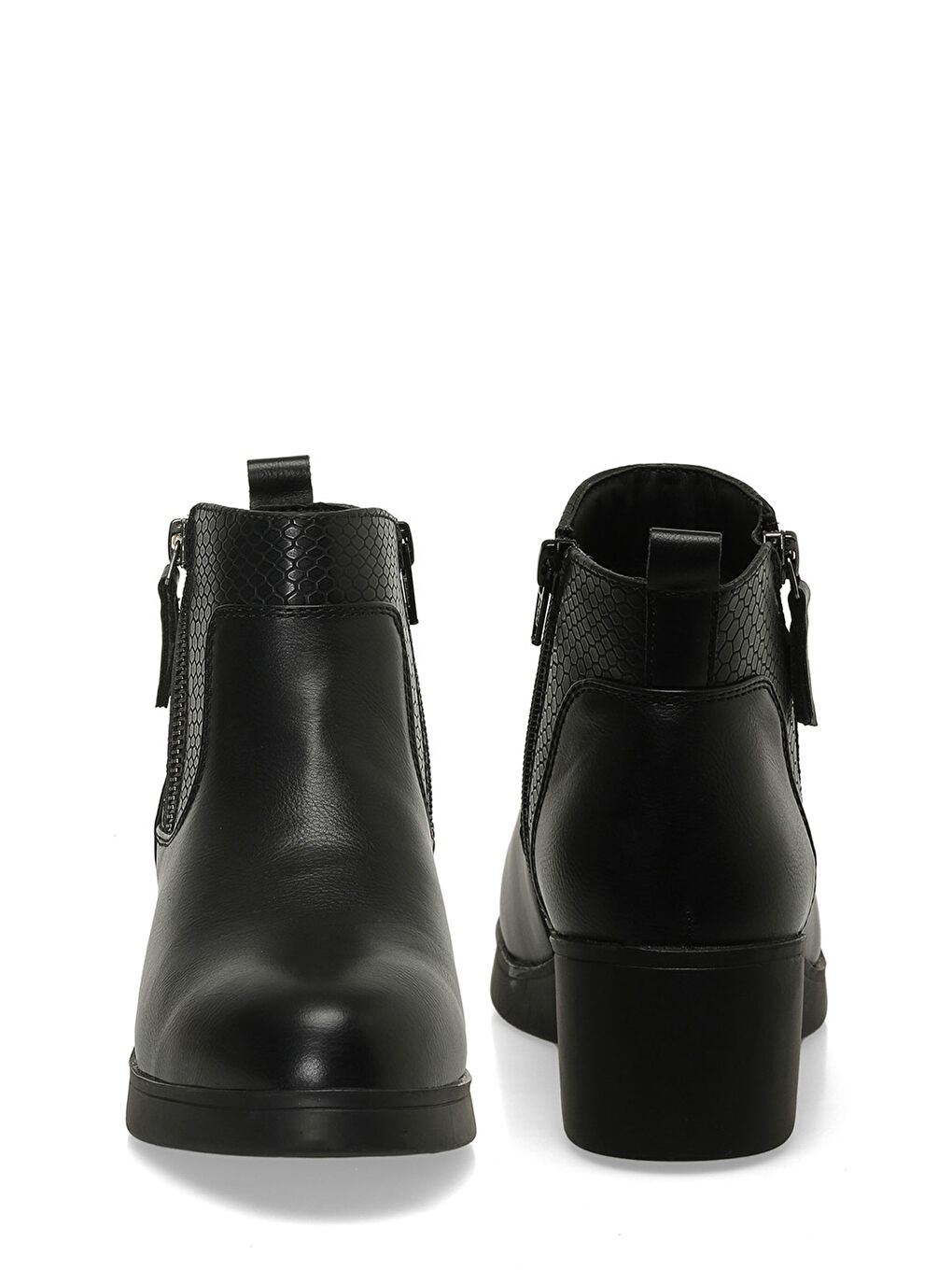 166609.Z4PR Siyah Kadın Dolgu Topuk Bot-4