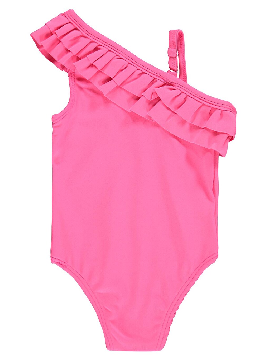 Baby Çift Kat Fırfırlı 6-18 Ay Mayo - Pembe-1