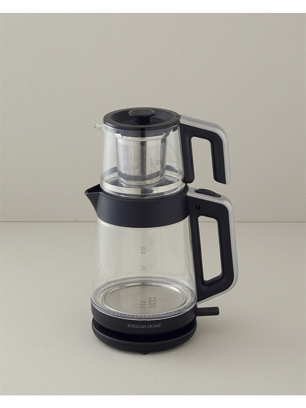 Cmk 6001 Cam Çay Makinesi Ve Kettle Siyah-krom-2