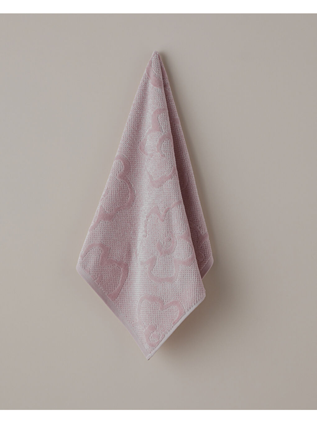 Velvet Bloom Pamuk Yüz Havlusu 50x80 cm Pembe