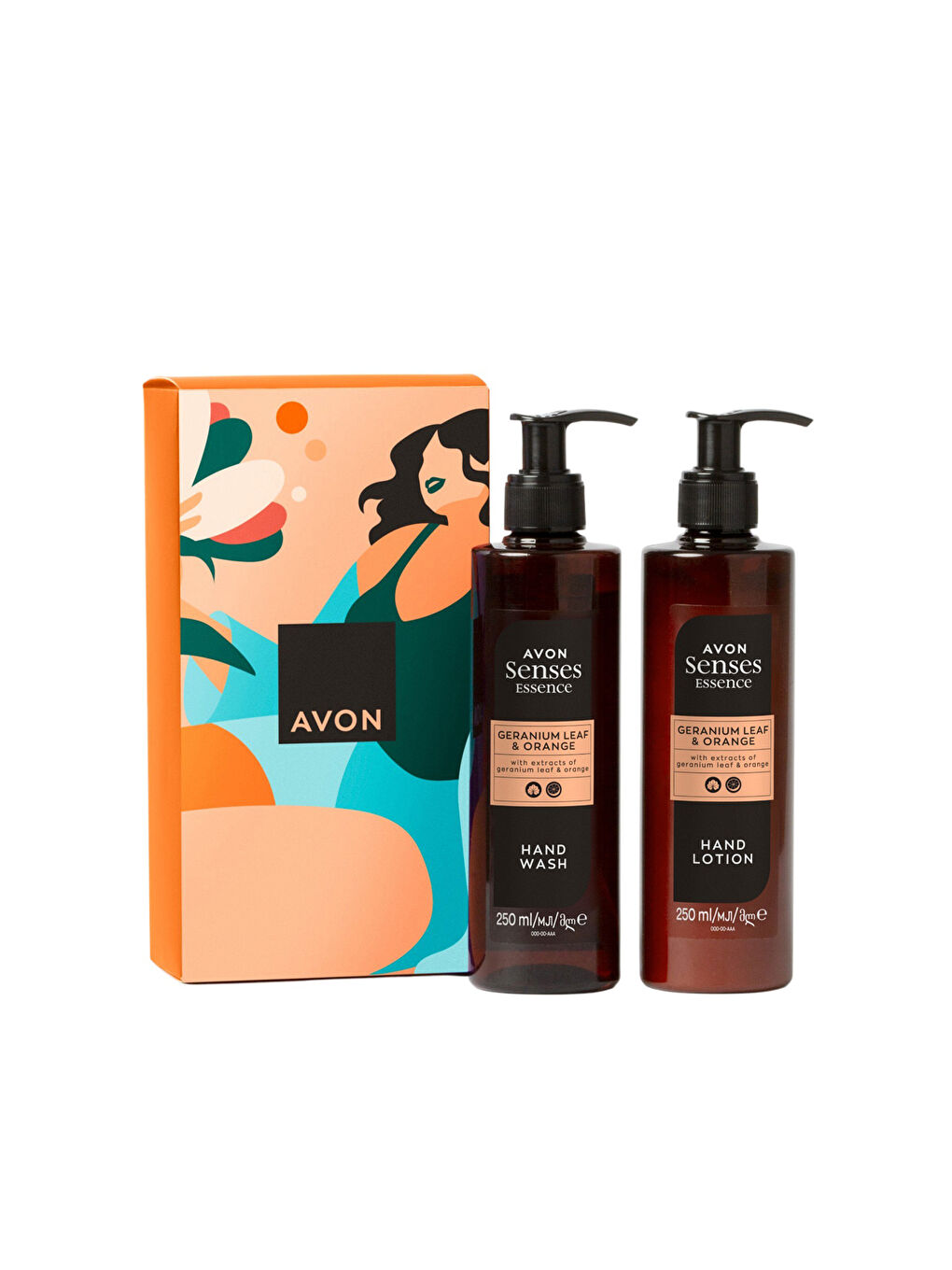 AVON Senses Essence Geranium Leaf & Orange İkili Hediye Paketi