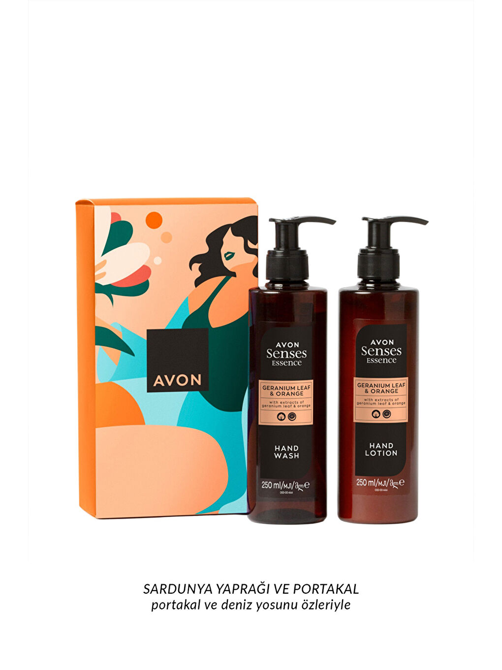 AVON Senses Essence Geranium Leaf & Orange İkili Hediye Paketi - 1