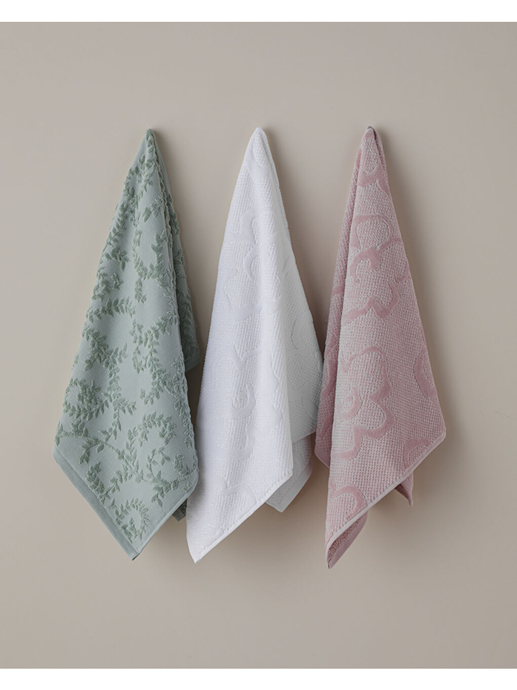 Velvet Bloom Pamuk Yüz Havlusu 50x80 cm Pembe-2