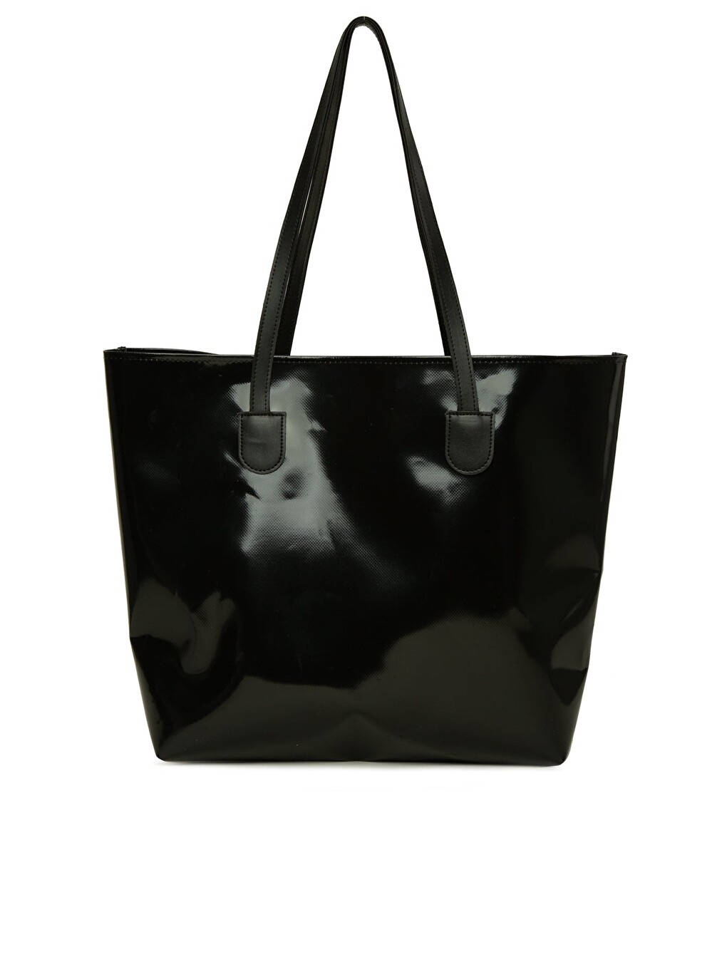 Siyah Beach Bag Baskılı Plaj Çantası-2