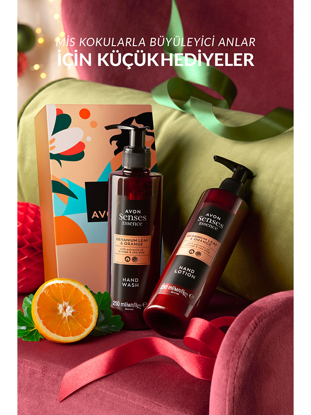 AVON Senses Essence Geranium Leaf & Orange İkili Hediye Paketi - 2