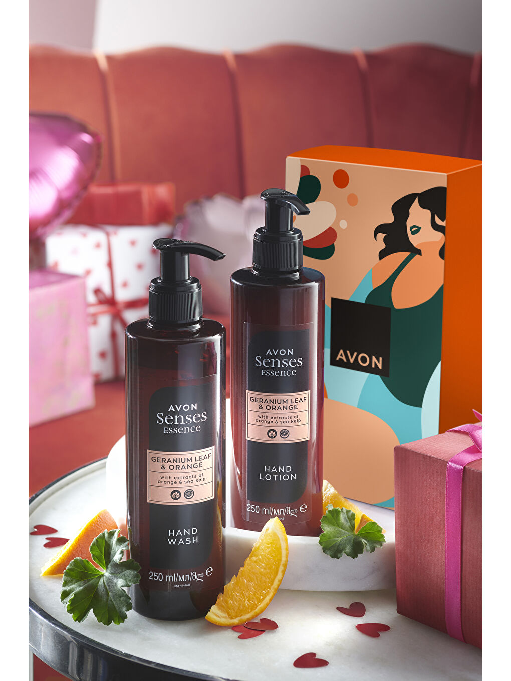 AVON Senses Essence Geranium Leaf & Orange İkili Hediye Paketi - 3