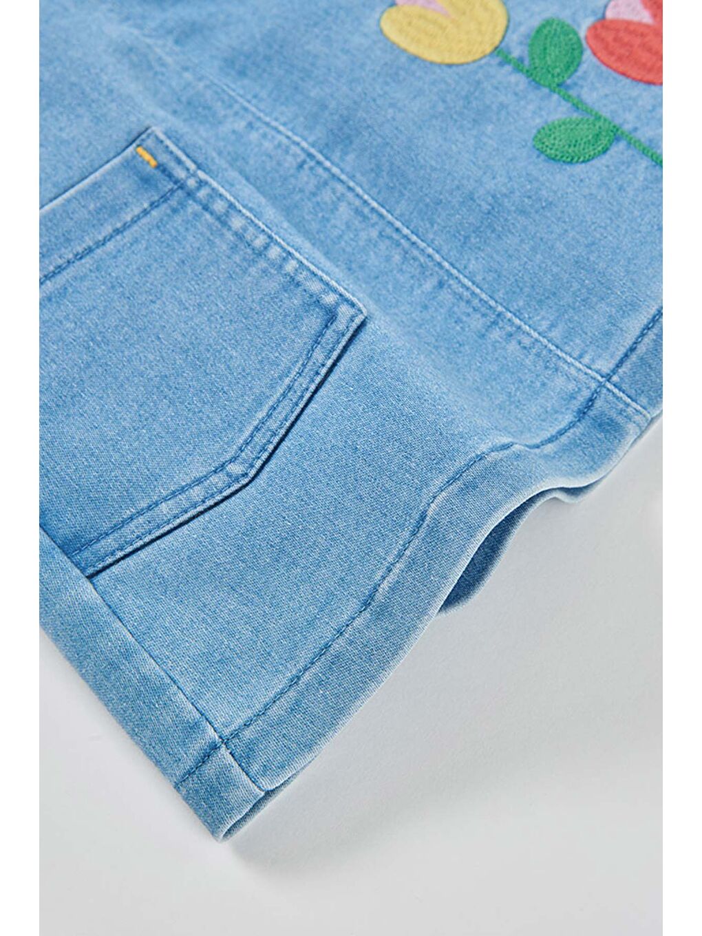 Güneş Desenli Salopet Etek 6-24 Ay Mavi-7