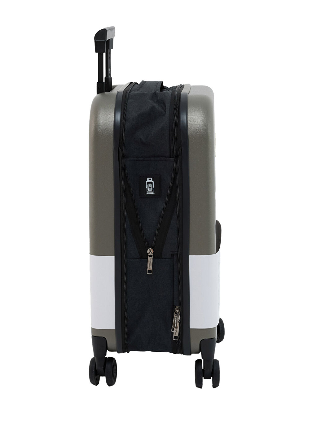 Gri Katlanabilir Valiz -K 5FX Haki Unisex Küçük Boy Valiz-3