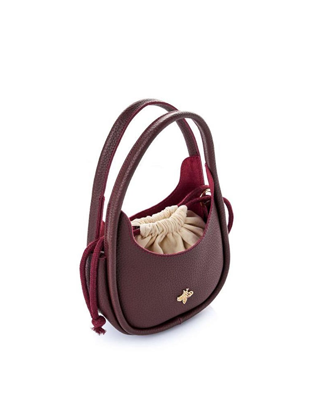 Bordo Kadın Çapraz Askılı El ve Omuz Çantası-3