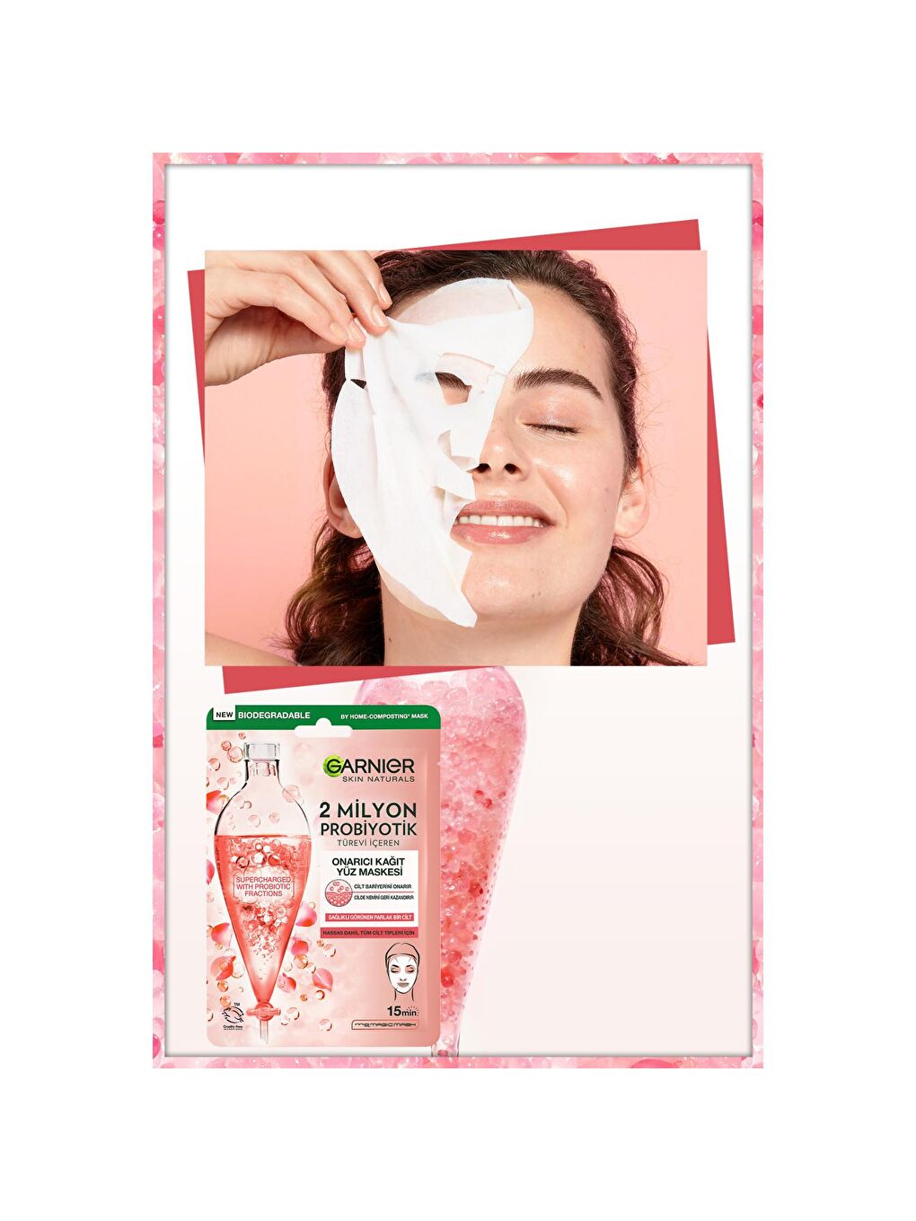2 Milyon Probiyotik Türevi İçeren Onarıcı Kağıt Yüz Maskesi-3