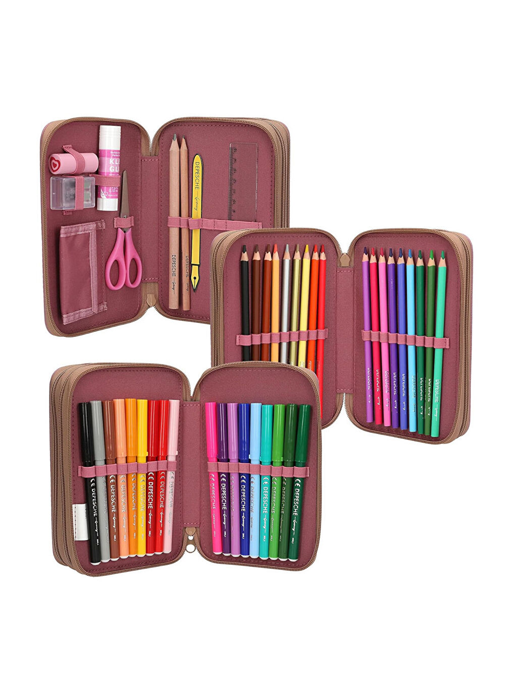 İçi Dolu Kalem Kutusu Floral 13055-1