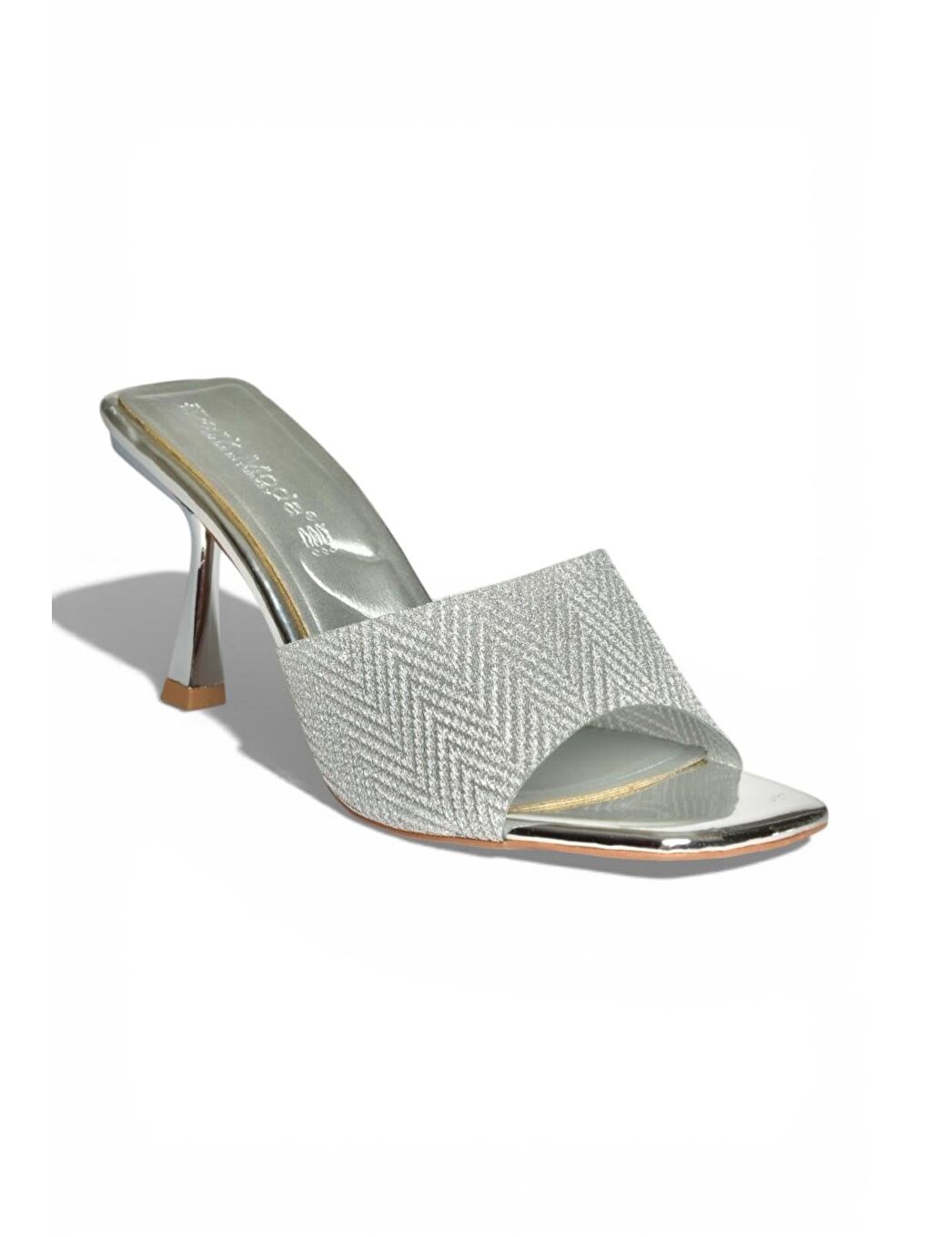 Gri Gümüş Kadın Topuklu Ayakkabı Y820179134-5