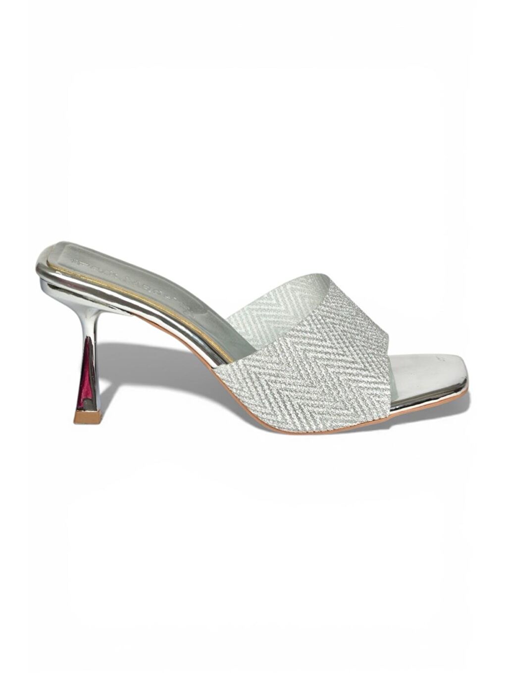 Gri Gümüş Kadın Topuklu Ayakkabı Y820179134-6
