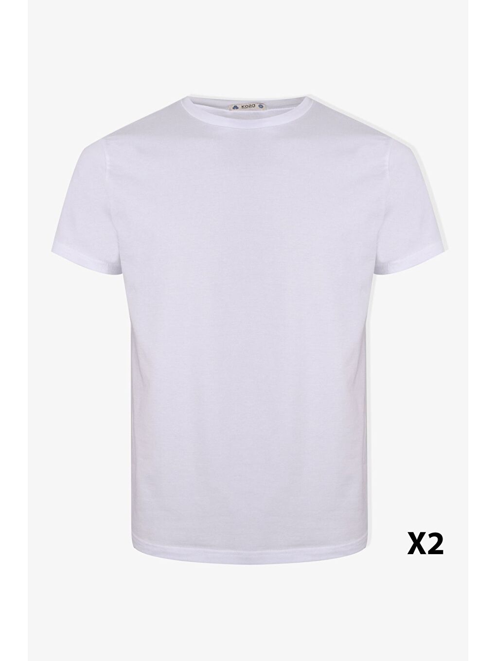 Koza İç Giyim Beyaz Erkek 2 li Basic Elastanlı T Shirt - 2