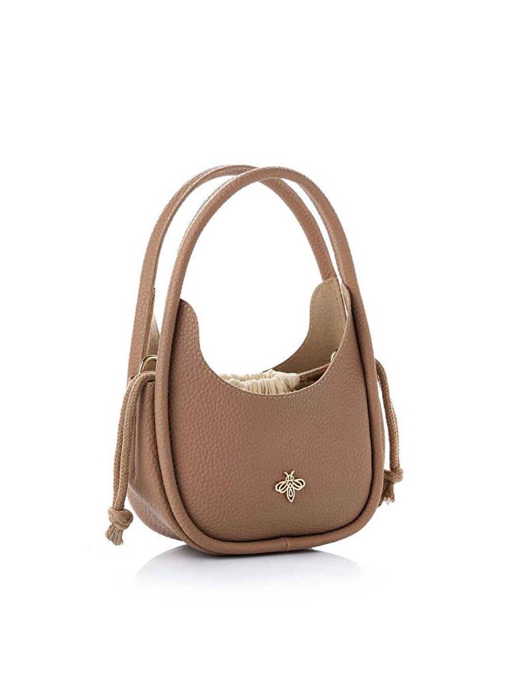 Bej Kadın Çapraz Askılı El ve Omuz Çantası