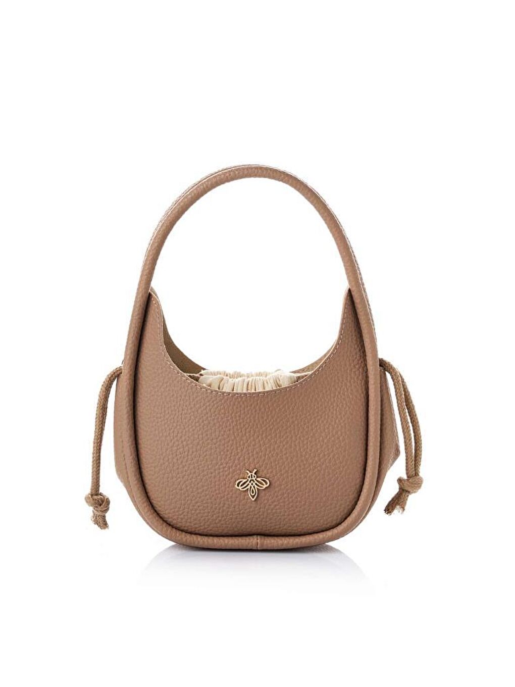 Bej Kadın Çapraz Askılı El ve Omuz Çantası-1