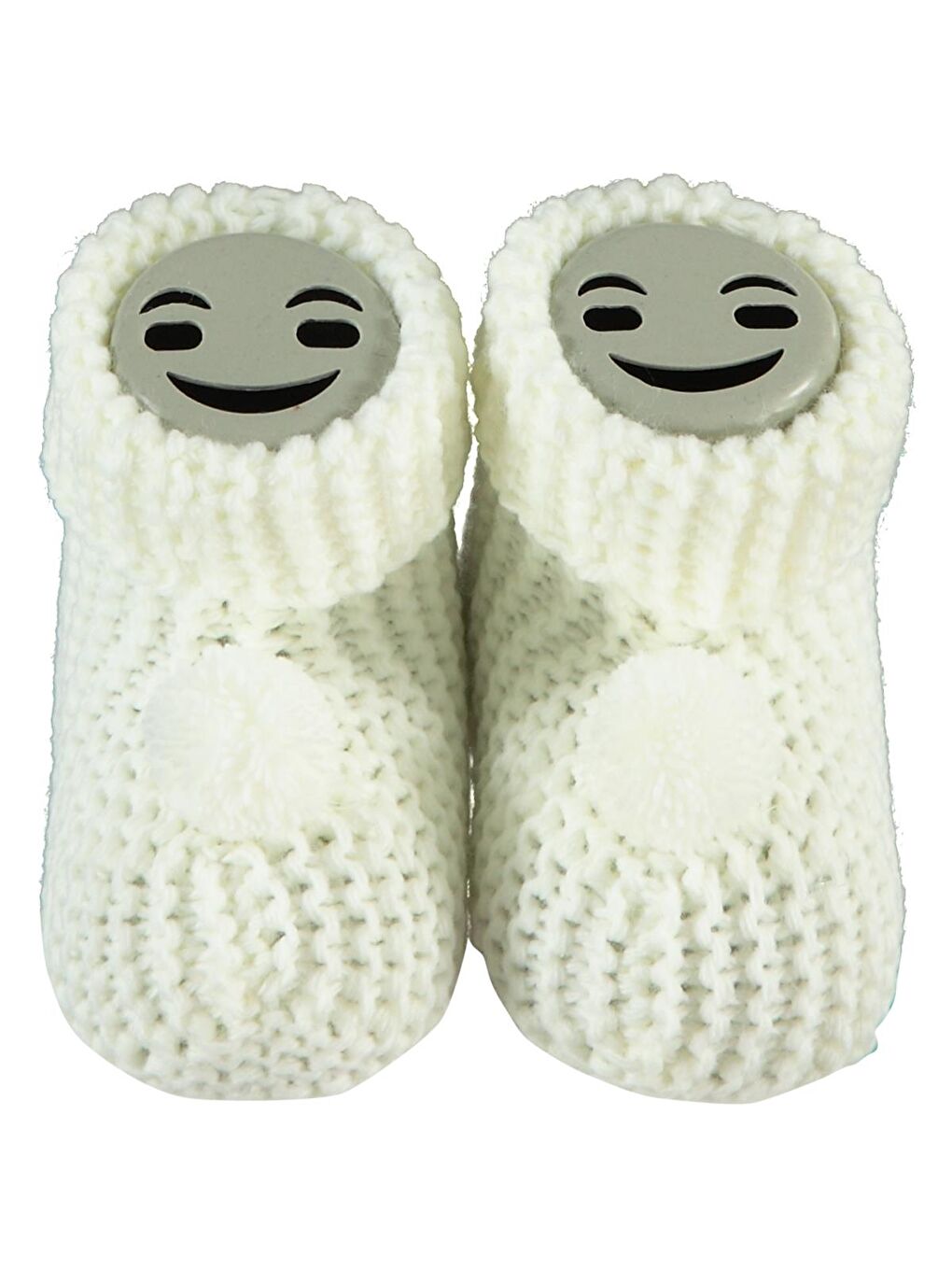 Triko Ponpon Patik - Ekru Standart