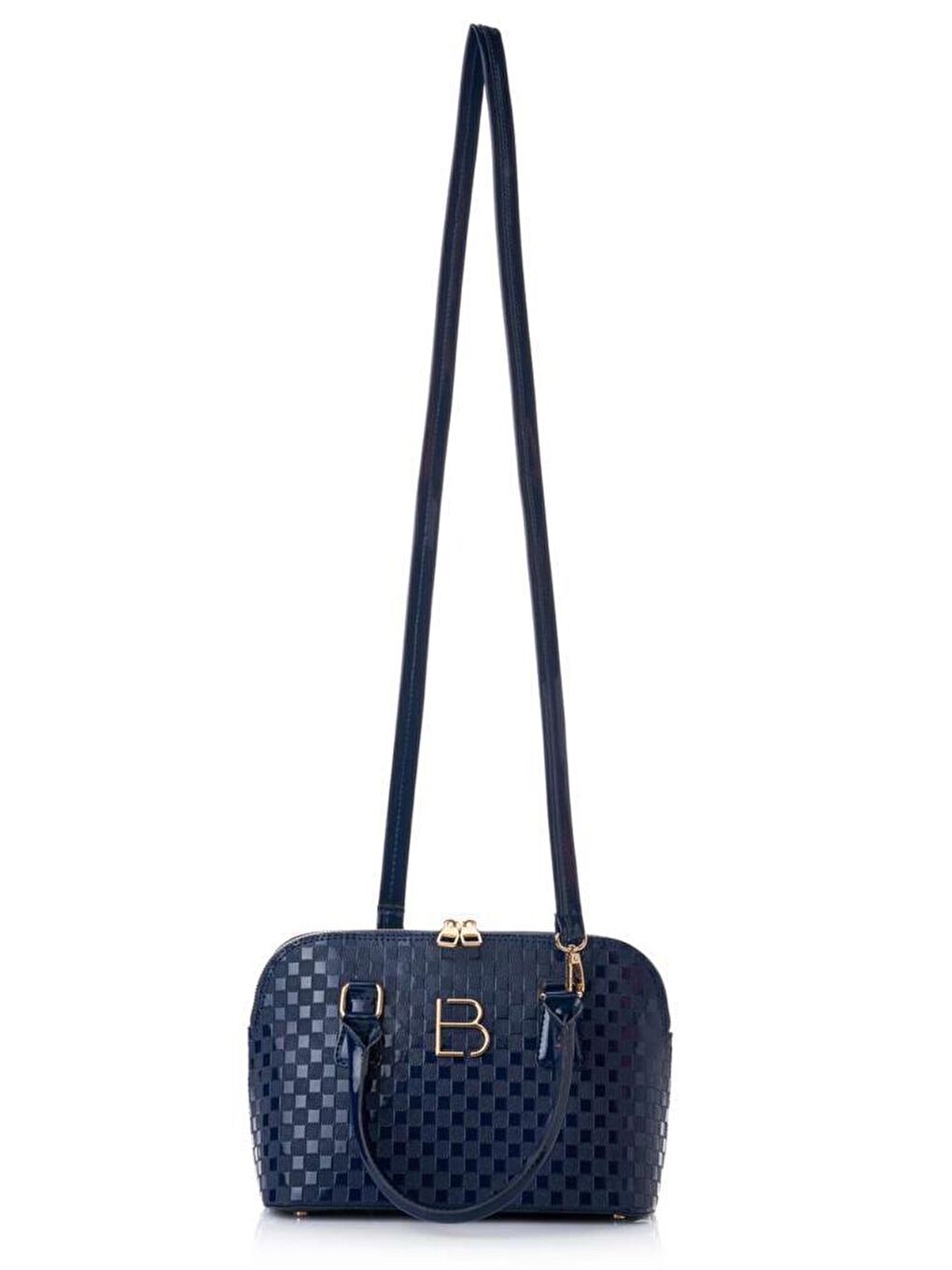 Lacivert Kadın Çapraz Askılı El ve Omuz Çantası-3