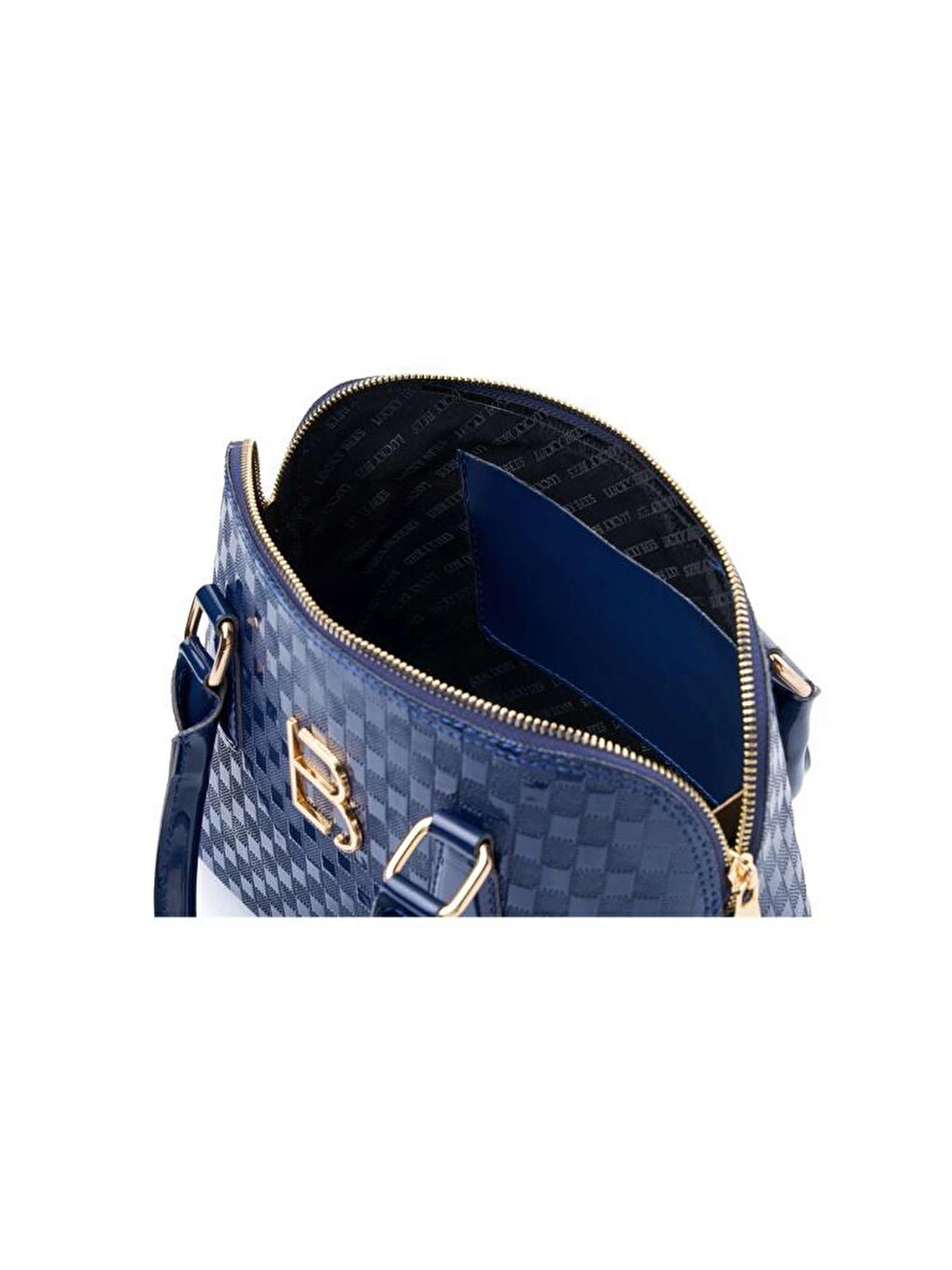 Lacivert Kadın Çapraz Askılı El ve Omuz Çantası-5