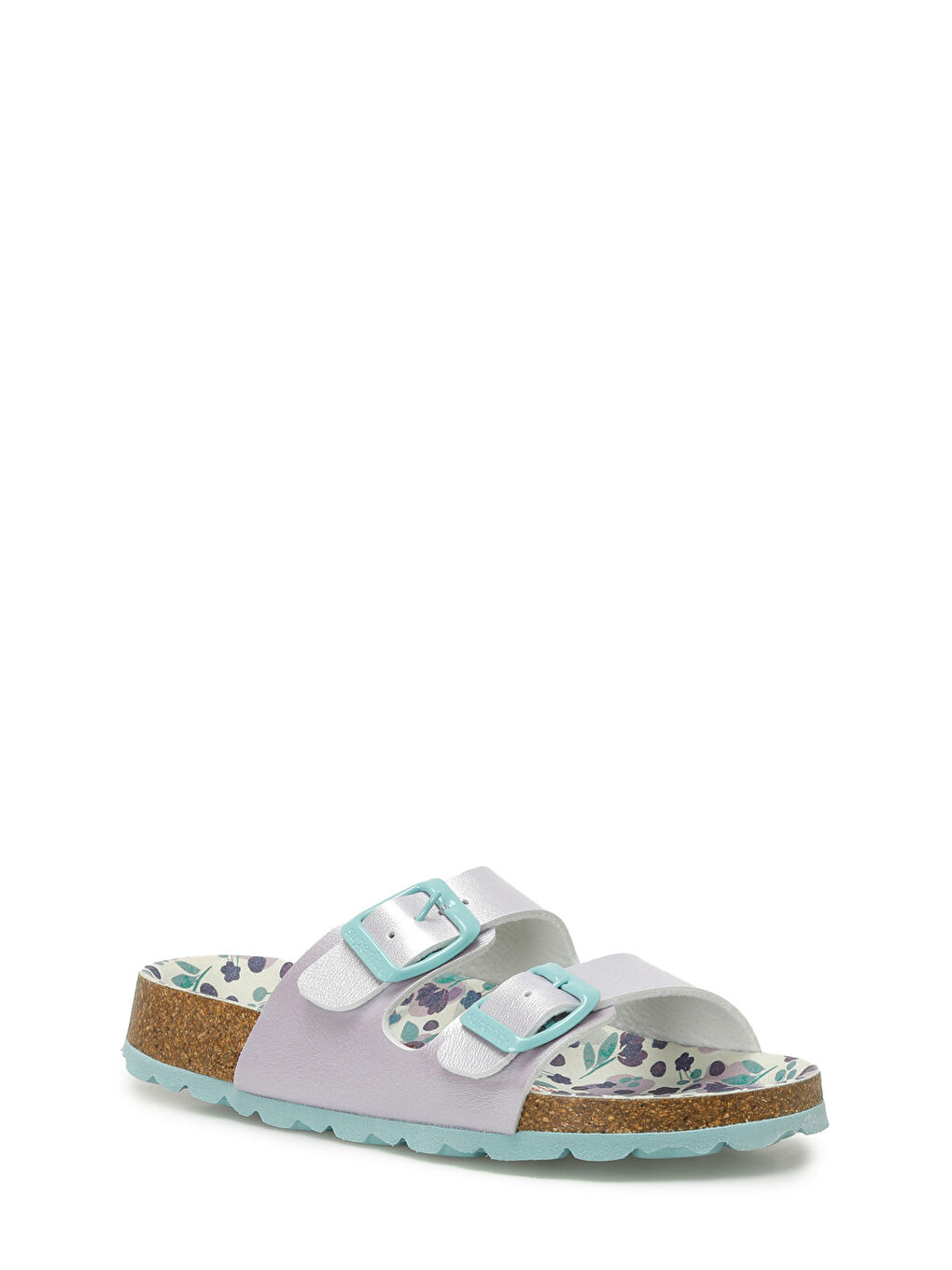 800111-8520-2 Mavi Kız Çocuk Terlik-1