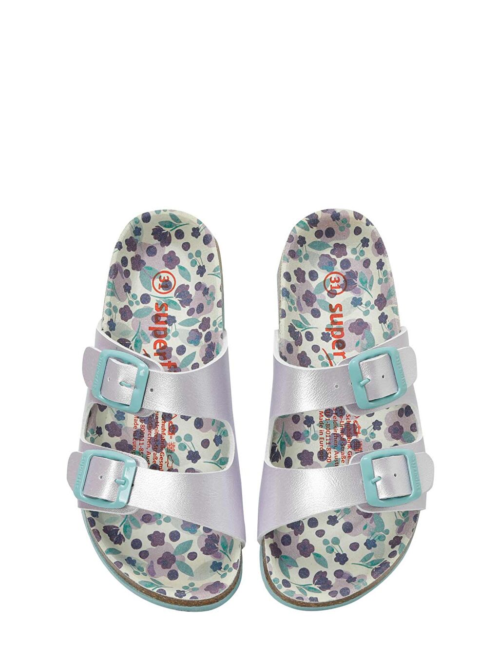 800111-8520-2 Mavi Kız Çocuk Terlik-3