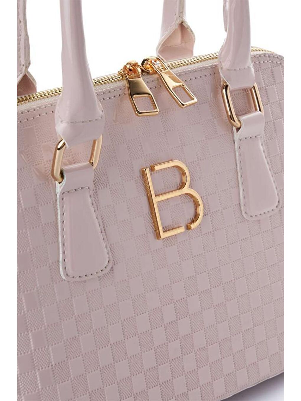 Pembe Kadın Çapraz Askılı El ve Omuz Çantası-4