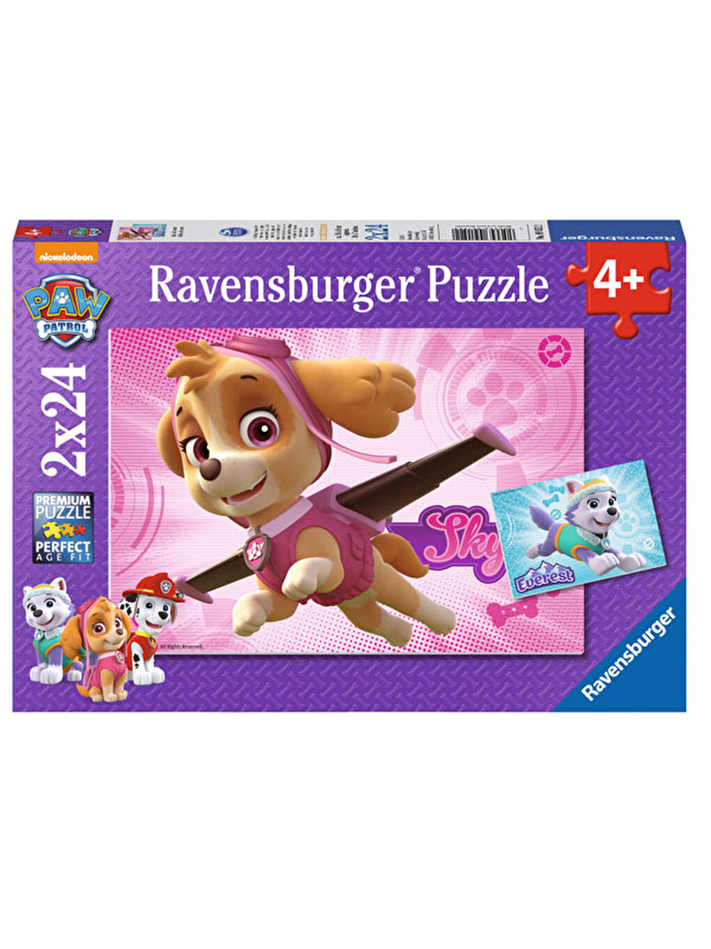 Ravensburger Renksiz Puzzle 2 x 24 Parça Paw Patrol 91522