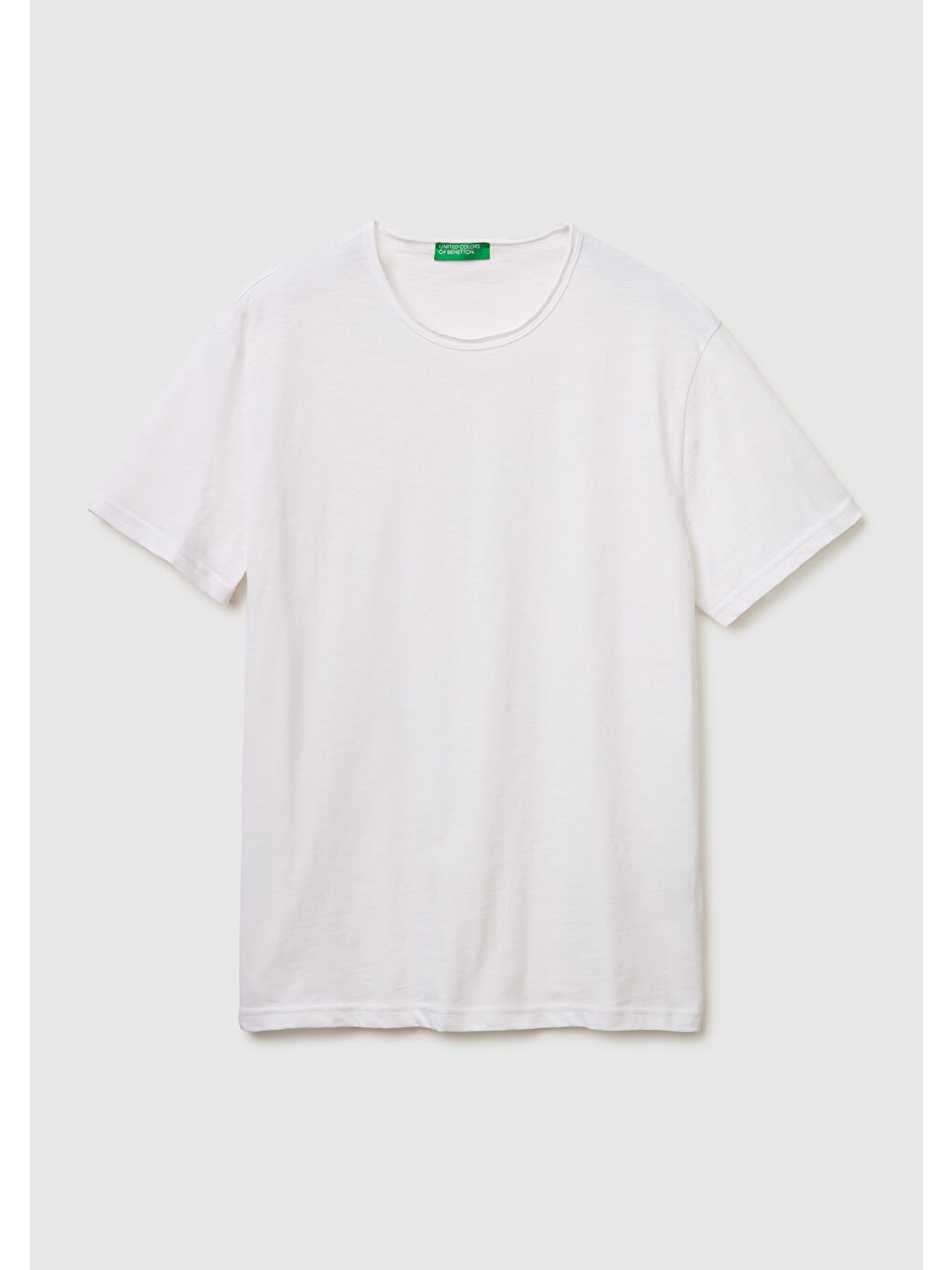 Erkek Beyaz  %100 Pamuk Regular Fit Bisiklet Yaka T-Shirt