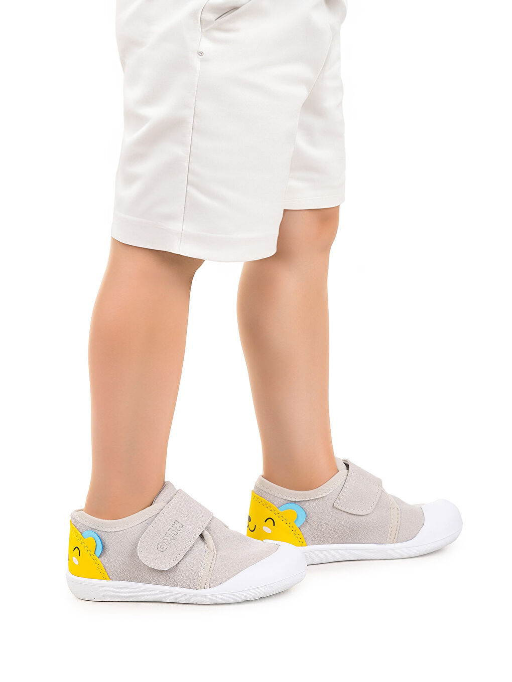 Gri Catly Cırtlı Kız Bebek İlk Adım Ortopedik Günlük Ayakkabı-2