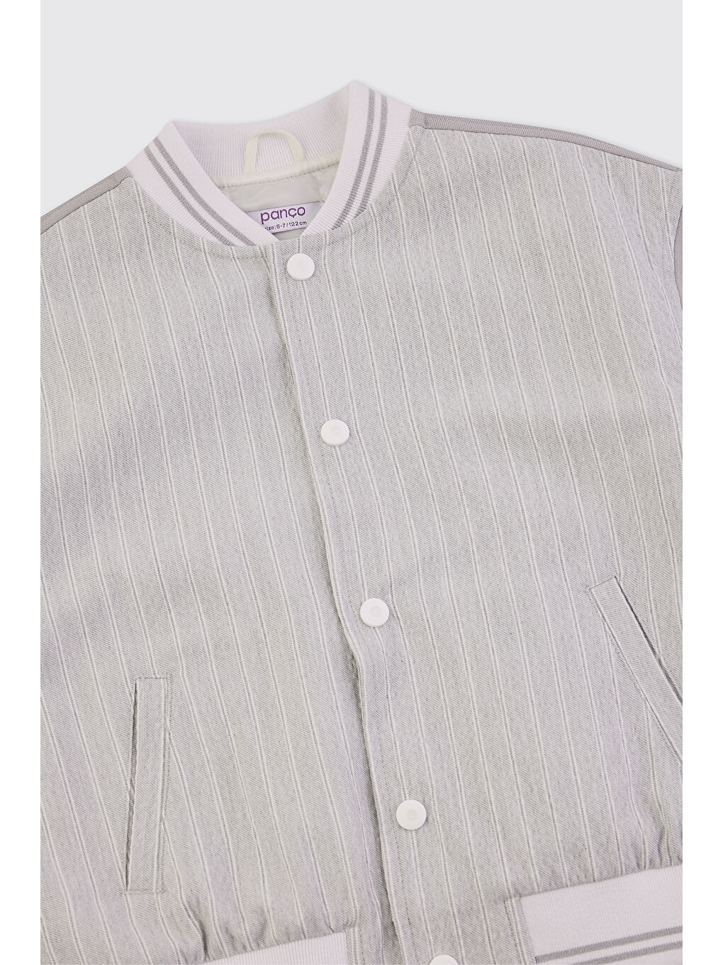 Erkek Çocuk Çıtçıtlı Gri Sweatshirt-2