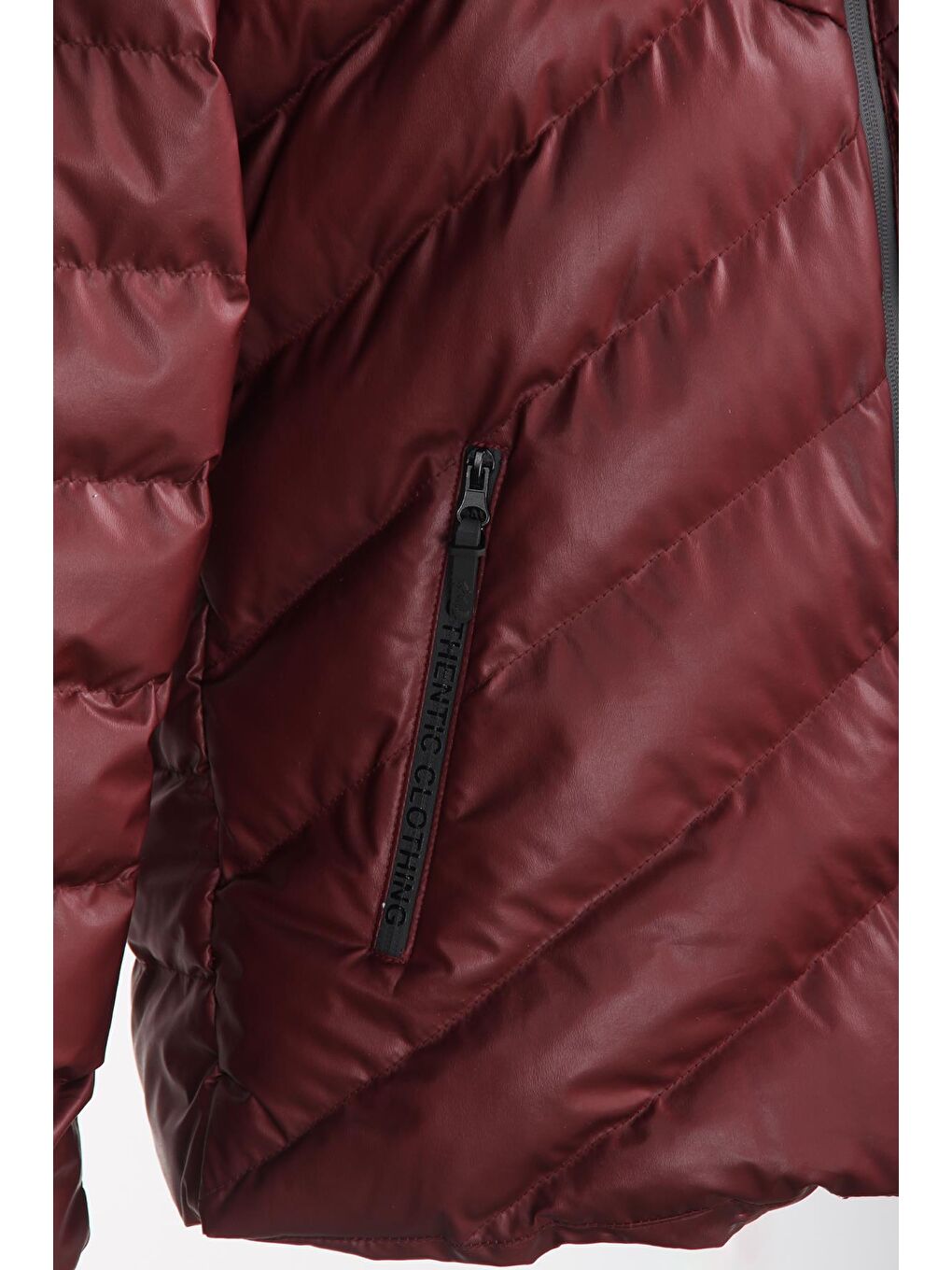 Erkek Bordo Şişme Mont-2