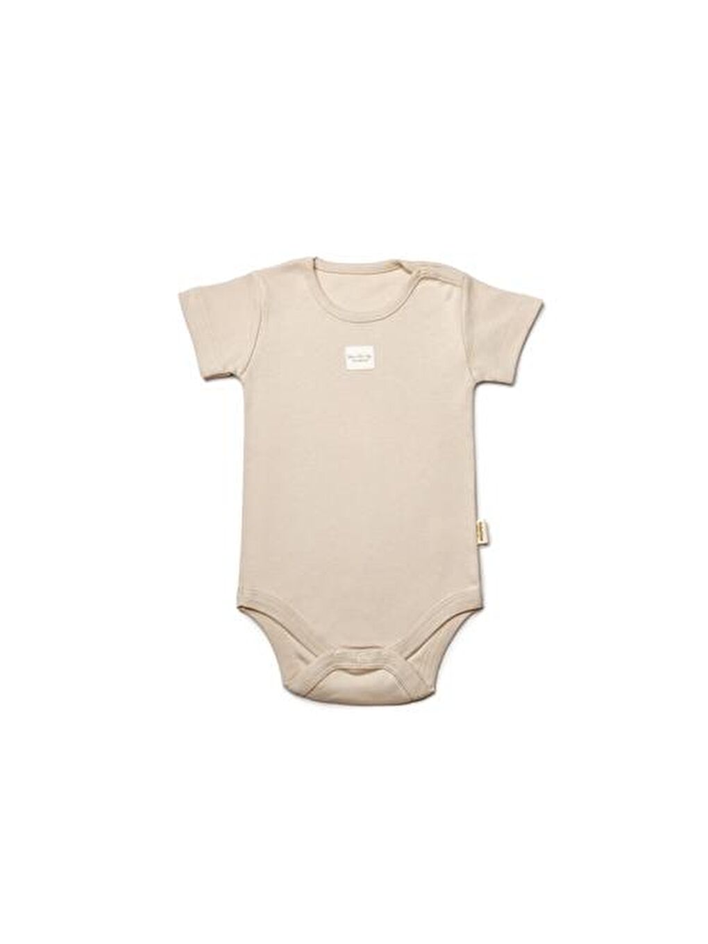 Ekru Bebek 3'lü Kısa Kol Body, %100 Organik Pamuk, Bebek ve Yenidoğan Serisi -CSY8121-2