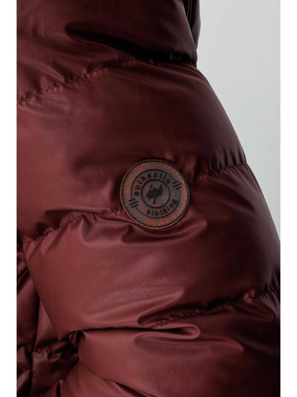 Erkek Bordo Şişme Mont-3