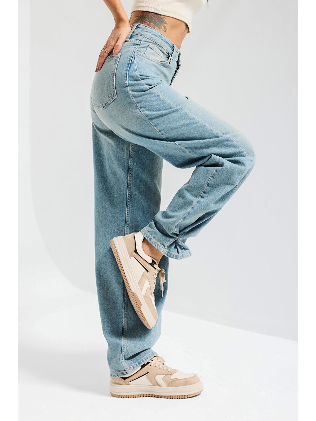 Mavi Kadın T.Kot Rengi 2s6-32 Mid Rise Trapered Fit %100 Pamuk Denim Jean