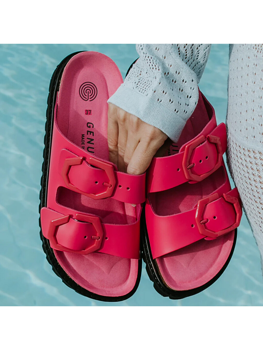 Fuşya Kadın Terlik Galıa G104836 Leather Fuchsia-5