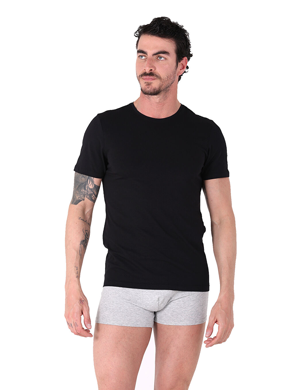 Siyah North Ice Bisiklet Yaka Tshirt SİYAH-3