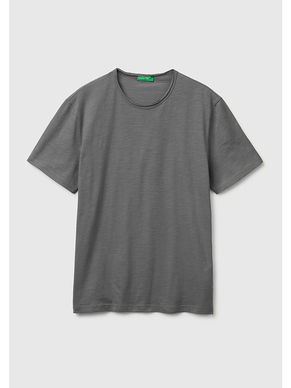 Erkek Antrasit  %100 Pamuk Regular Fit Bisiklet Yaka T-Shirt